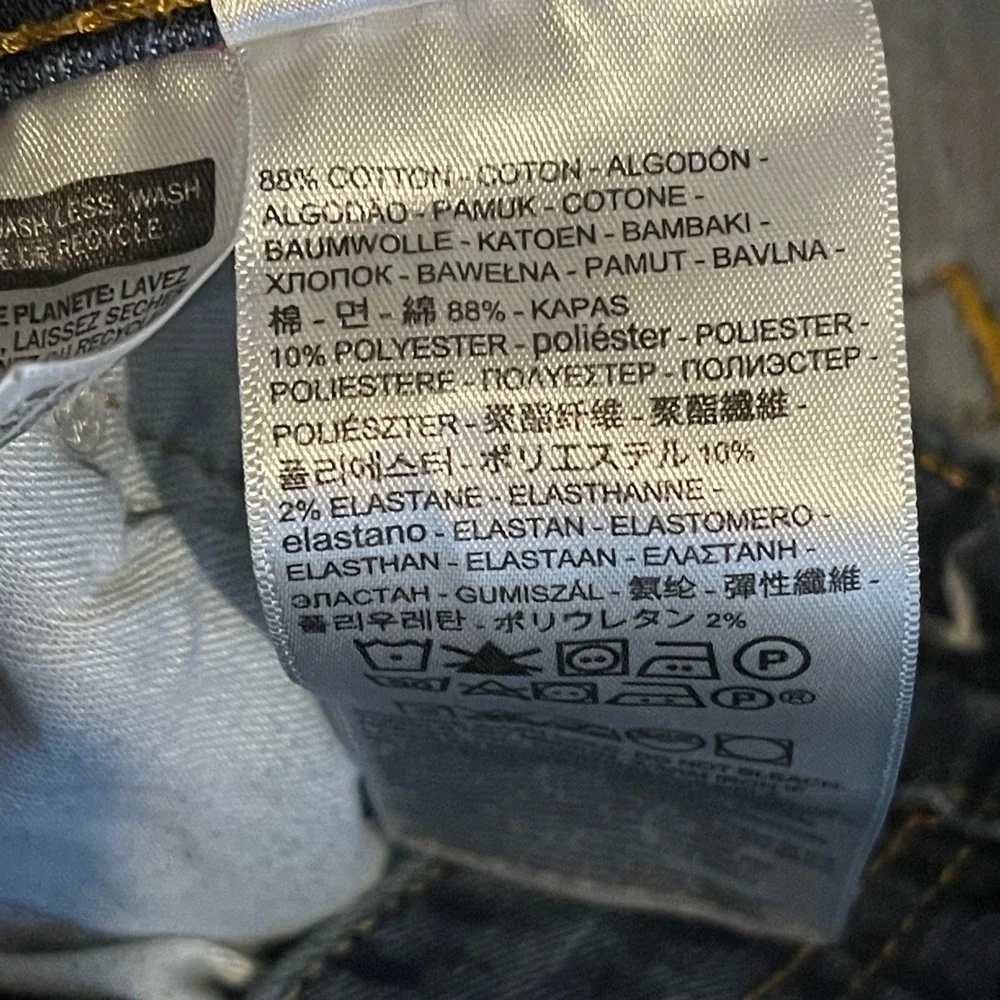 Vintage Levis 511 Slim Fit Jeans‎ Mens 29x30 Blue Dark Wash Denim Pants Stretch